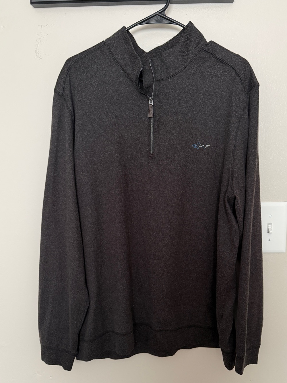 Greg Norman Collection Black Half-Zip Pullover Sweater